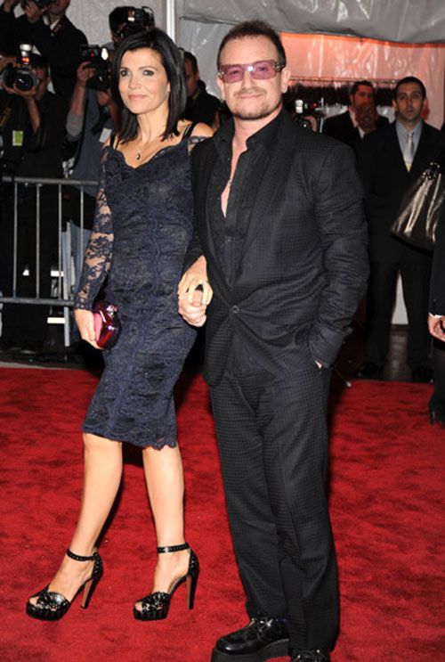 Bono and wife.